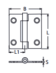Петля 75x70