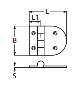 Петля S4 72x65