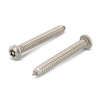 Саморез, полукруглая головка, шестирадиусный шлиц со штырьком (TORX), полная резьба