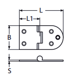 Петля S4 76x40