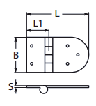 Петля S4 76x40